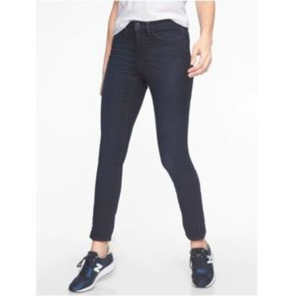 Athleta Sculptek Skinny Jean Overdye Wash size 10 - Picture 4 of 15